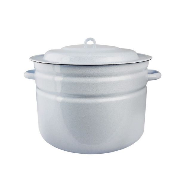 Бак 25л эмаль без рисунка титановый рябчик С-2828Рб (1)