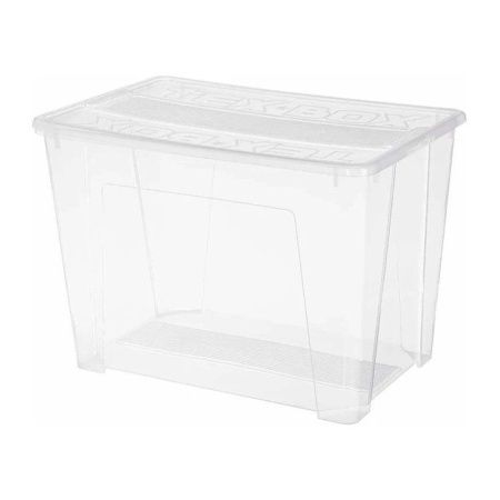 Ящик для хранения 70л 575*380*405мм пластик TEX-BOX прозрачный (4)