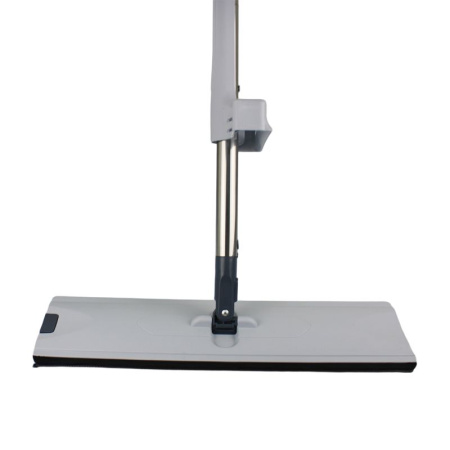 Швабра с отжимом с плоской насадкой микрофибра 12х42см телескопич, ручка 130см JC-13919 (30)