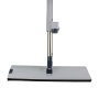 Швабра с отжимом с плоской насадкой микрофибра 12х42см телескопич, ручка 130см JC-13919 (30)