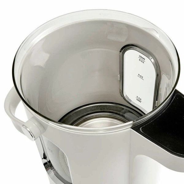 Чайник-термос 3л стекло DЕLTA LUX DE-1701 LCD дисплей, 1600 Вт, 13 режимов поддерж. t, белый  (4)