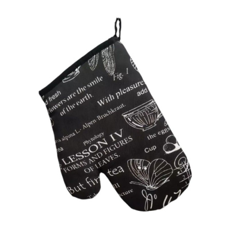 Прихватка-рукавица рогожка ВЕРСАЛЬ ЧЕРНЫЙ LeSonnet арт. 3