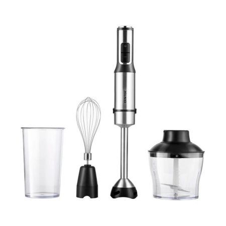 Блендер погружной нерж.сталь Centek CT-1330 черн/сталь 1500Вт, турбо режим, стакан, чоппер (6)