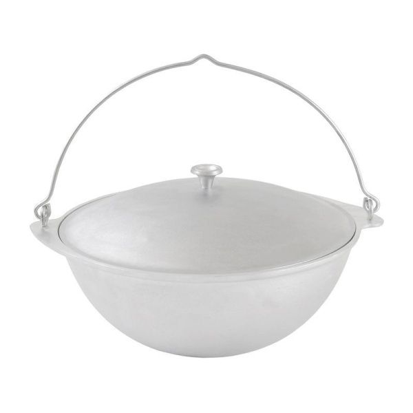 Казан походный 6л алюминий с крышкой (5)