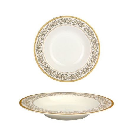 Тарелка глубокая 300мл 21,5см фарфор ИМПЕРИЯ MFK07568 (6/48)