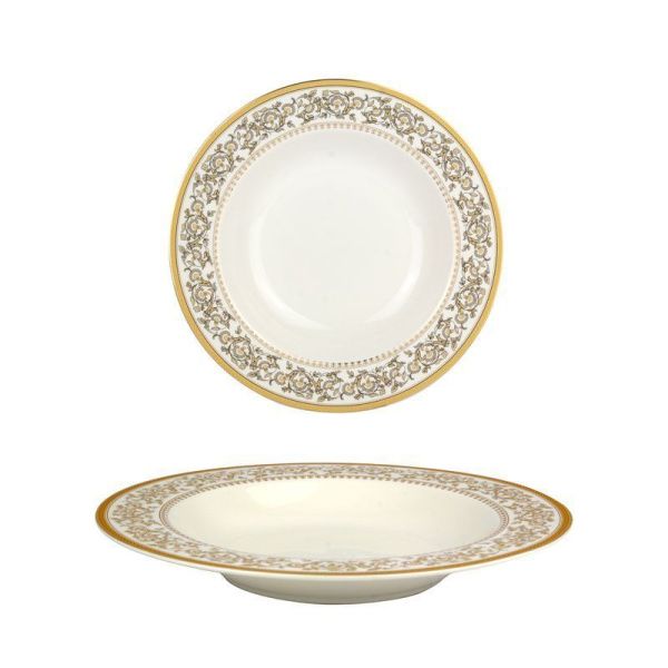 Тарелка глубокая 300мл 21,5см фарфор ИМПЕРИЯ MFK07568 (6/48)