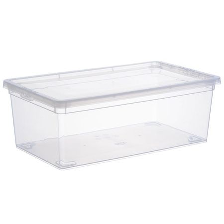 Контейнер пищевой 5,5л 340*190*120мм пластик Прозрачный прямоугольный (8)