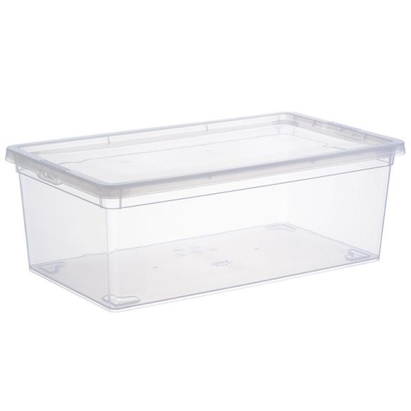 Контейнер пищевой 5,5л 340*190*120мм пластик Прозрачный прямоугольный (8)