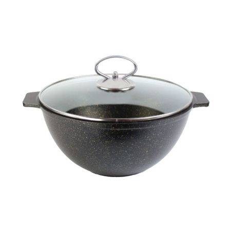 Казан 5л алюминий АП ГРАНИТ МЕЧТА с крышкой 28см Dariis КЗ-5 (4)