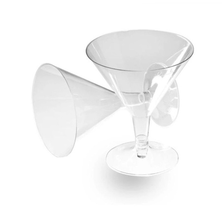 Бокал для мартини одноразовый 100мл полистирол прозрачный PS (240)