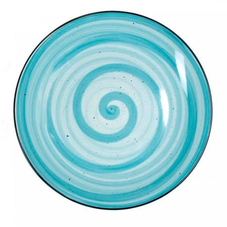 Тарелка мелкая 27см керамика Аэрография МЯТНЫЙ БРИЗ обеденная (6/24)