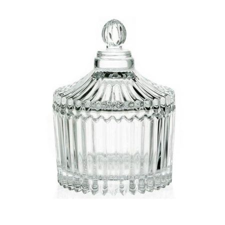 Сахарница 6,5*9см стекло с крышкой подар.уп. (96)