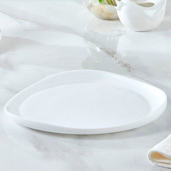 Тарелка мелкая 20,5см стеклокерамика ВАЙТ обеденная RLP80X (48)