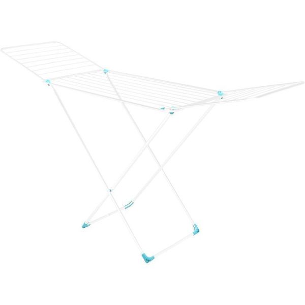 Сушилка для белья напольная 20м 197*54*95см металл складная белая СБ2 (6) 477-1