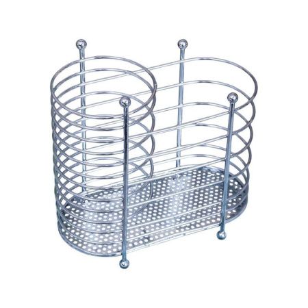 Подставка для столовых приборов 16*7,5*16см металл U-375 (48)