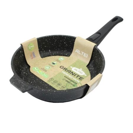 Сковорода 26см алюминий АП Granit Perfection black со съемной ручкой (7)