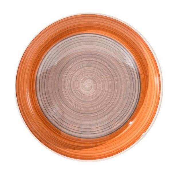 Тарелка глубокая 590мл 18см керамика Аэрография КЭМЭЛ (6/36)