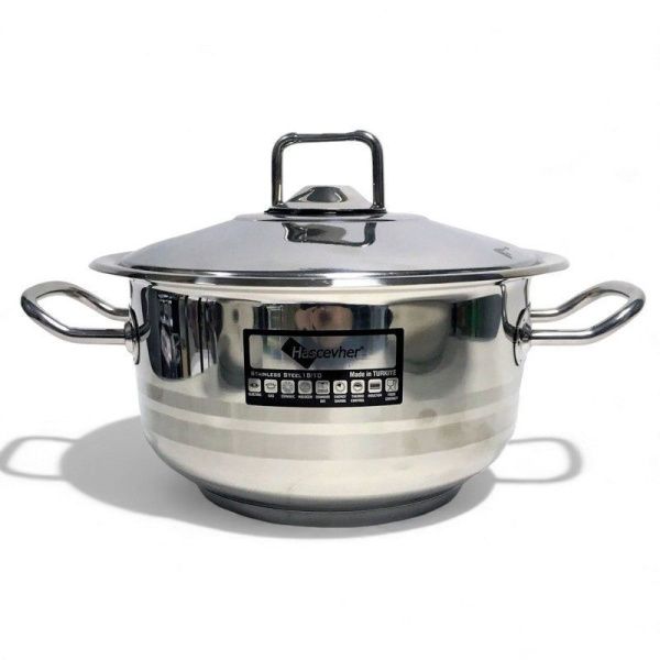 Кастрюля 4,5л 22*12см нерж.сталь Hascevher Gastro 3TTCLK0422007 (4)