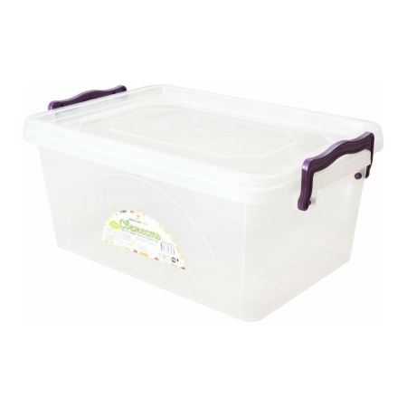 Контейнер пищевой 5л 31*20*13см пластик мультибокс СВЕЖЕСТЬ прозрачный (15/40)