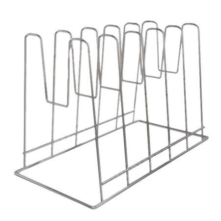 Подставка для крышек металл настольная 28,5*16*21см оцинкованная тнп-8.4 (5)