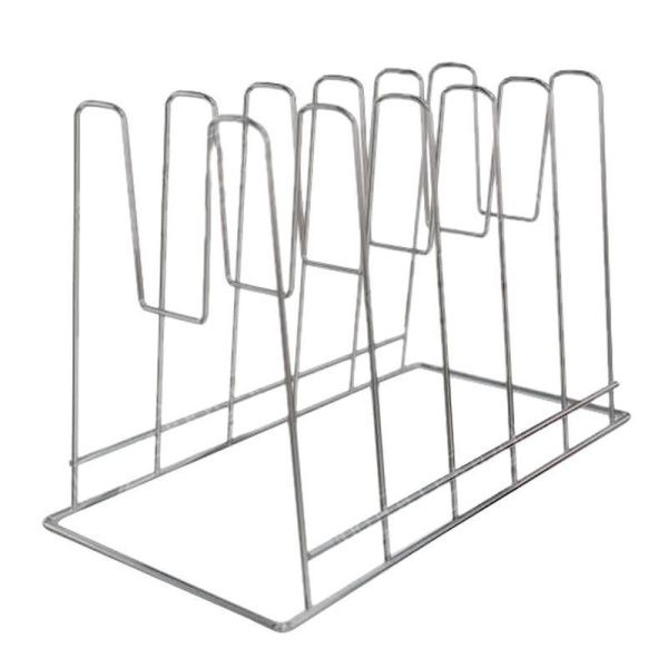 Подставка для крышек металл настольная 28,5*16*21см оцинкованная тнп-8.4 (5)