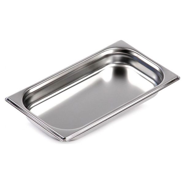 Гастроемкость 0,8мм 327*176*40мм нерж.сталь 1/3*1,5'' без крышки 813-40 (6/18)