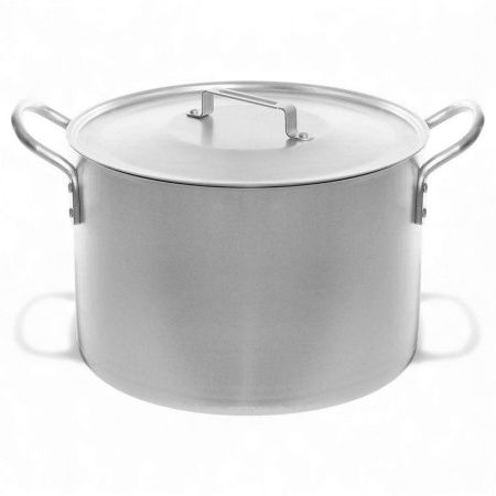 Котел 40л алюминий ПОВАРСКОЙ 44*26,5см толщина дна 3мм толщина стенки 2мм (1)