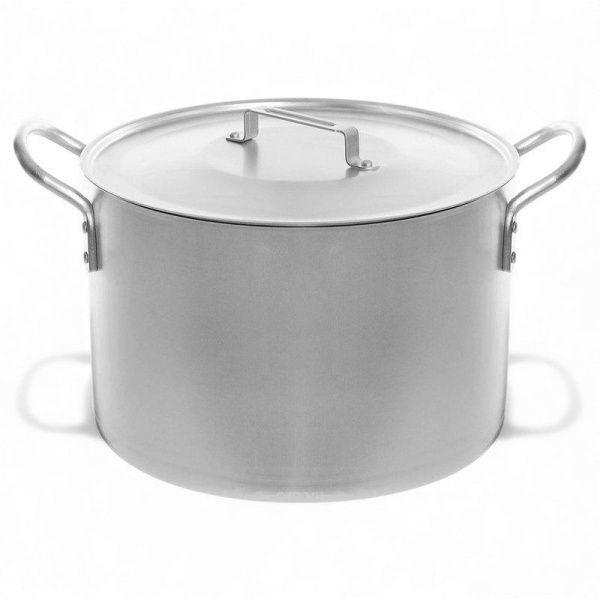 Котел 40л алюминий ПОВАРСКОЙ 44*26,5см толщина дна 3мм толщина стенки 2мм (1)