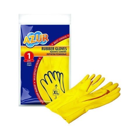 Перчатки резиновые р-р XL AZUR (144)