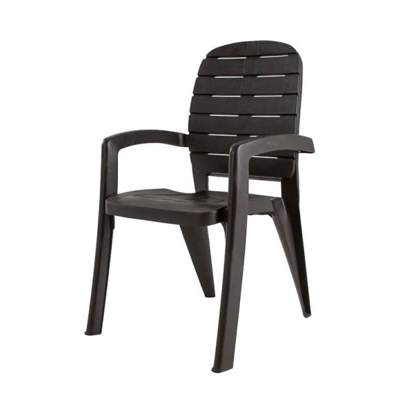 Кресло 58*60*91,5см пластик ПРОВАНС шоколадный (1)