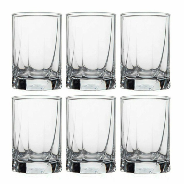 Стаканы для воды набор 6шт 250мл стекло ЛУНА (8)