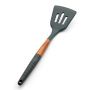 Лопатка кулинарная с прорезями 32*8,1см силикон Actual дер.ручка с силик.вставкой ACT-02 (40)