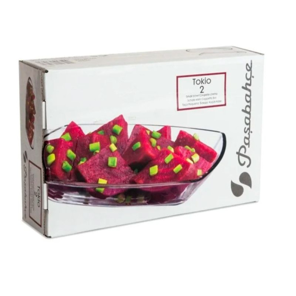 Блюдо прямоугольное набор 2шт 120*180мм стекло ТОКИО (12)