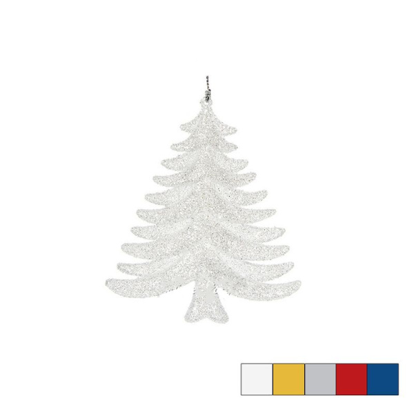 Игрушки новогодние на елку ЕЛОЧКА набор 3шт 10*7см пластик золото OSHR20-639/JC-16509 (1200)