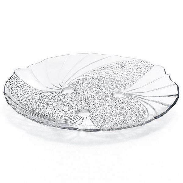 Тарелка мелкая 24см стекло ПАПИЙОН (12)