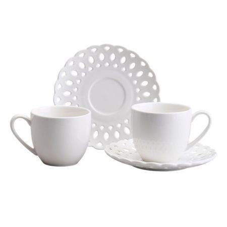 Чайный набор 4пр фарфор Style на 2 персоны 220мл (18)