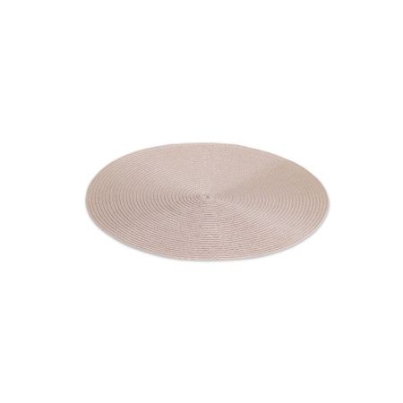 Салфетка сервировочная 38см полипропилен BEIGE круглый DM9893 (4)