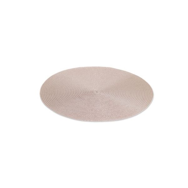 Салфетка сервировочная 38см полипропилен BEIGE круглый DM9893 (4)