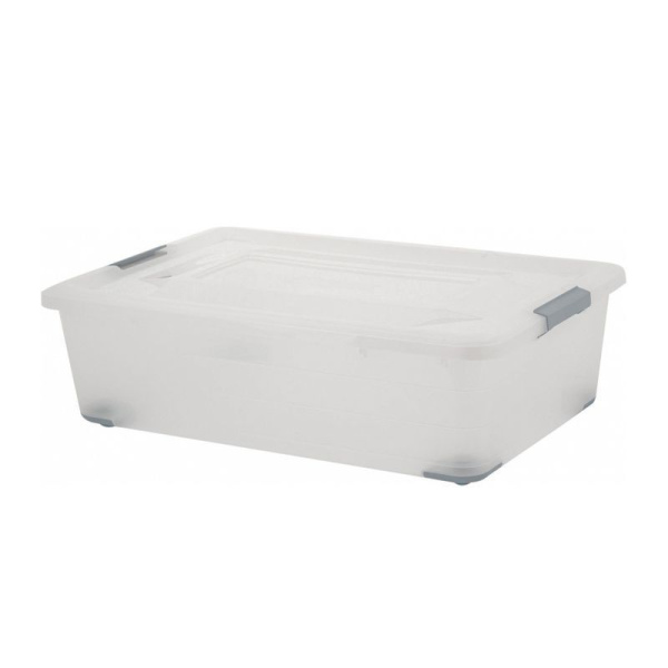 Ящик для хранения 25л 56,5*38,5*16,8см пластик Bergen натуральный (7)