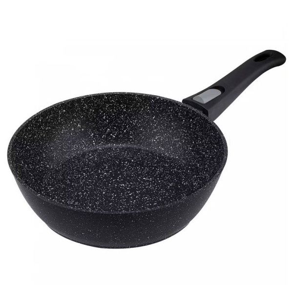 Сковорода глубокая 28см h7,7см алюминий АП LEO съемная ручка (6)