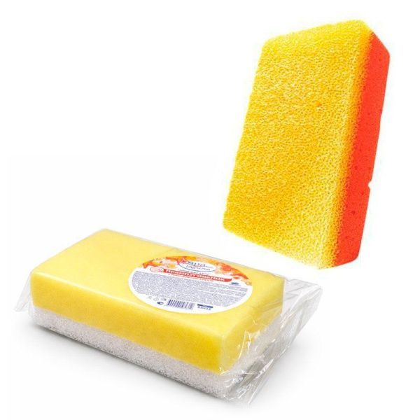 Губка для тела 14,5*8,7*4,7см поролон LAGUNA SPA прямоугольник с массажным слоем (30)