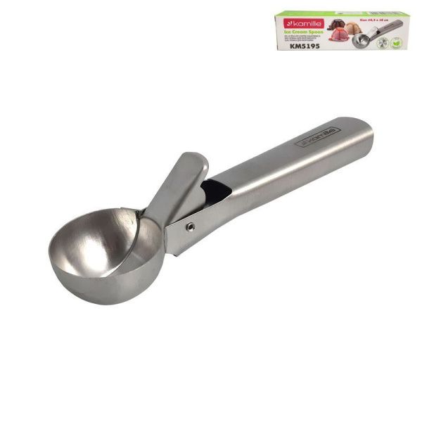 Ложка для мороженого 18,2*4,8*4,5см нерж.сталь арт.5195 (48)