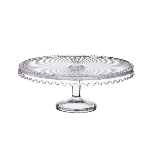 Блюдо на ножке 28*12см стекло Alegre Glass (4)