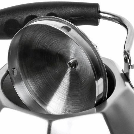 Чайник заварочный 3,5л нерж.сталь подвижная черная ручка (12)