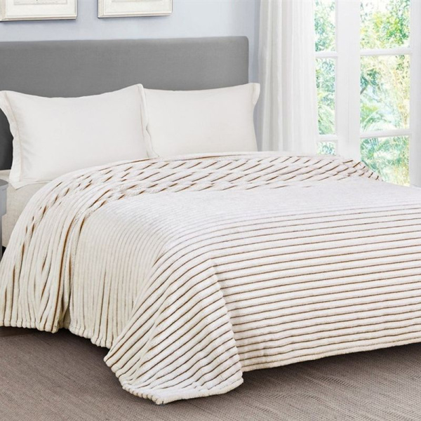 Плед 150*200 велсофт мармари шиншилла 300 гр, рис. 006-MARE, Sonnet