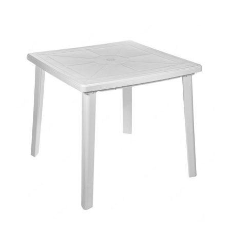 Стол 800*800мм пластик квадратный белый (1)  А019