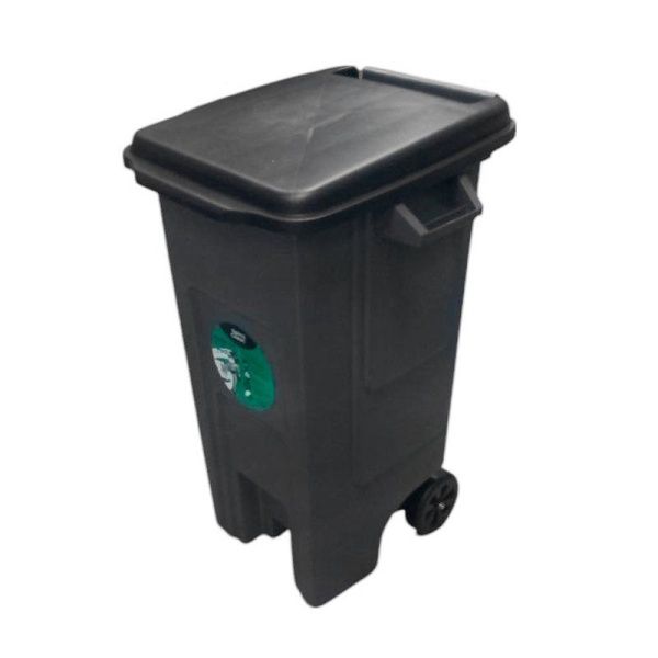 Бак для мусора 130л 570*580*935мм пластик Freestyle на колесах с педалью (1)