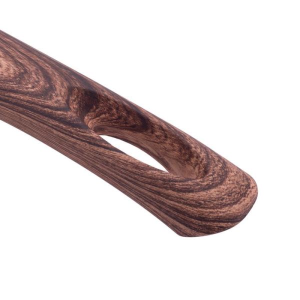 Сотейник 24см h6,5см алюминий АП гранит бакелит.ручка с рисунком под дерево серый арт. 4165 (6)