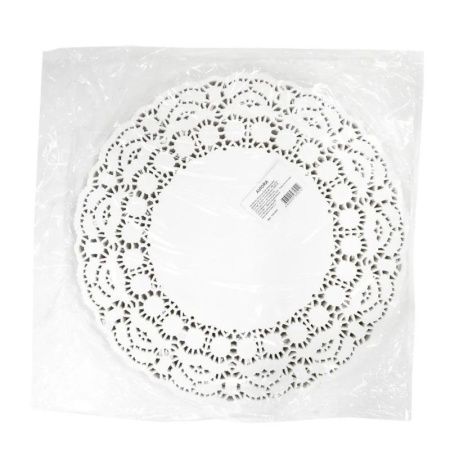 Салфетки сервировочные набор 250шт 34см бумага ажурная (8)