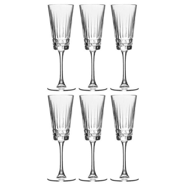 Бокалы для шампанского набор 6шт 140мл стекло ЧИКАГО (2)